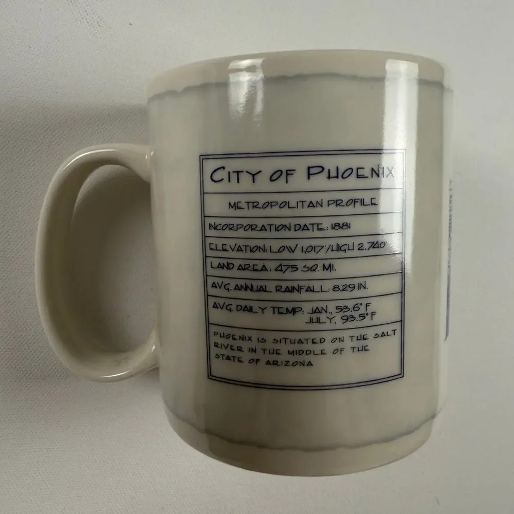 Starbucks City of Phoenix Architecture Series 18oz Coffee Mug 2007 Edition